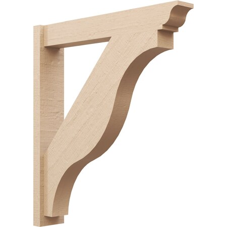 Ekena Millwork 6-in W x 34-in D x 38-in H Funston Trad Rough Cedar Woodgrain TimberThane Outlooker, Primed Tan OUTUR060X34X38FST04RCPR